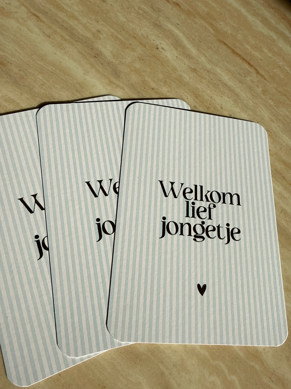 Wenskaart welkom lief