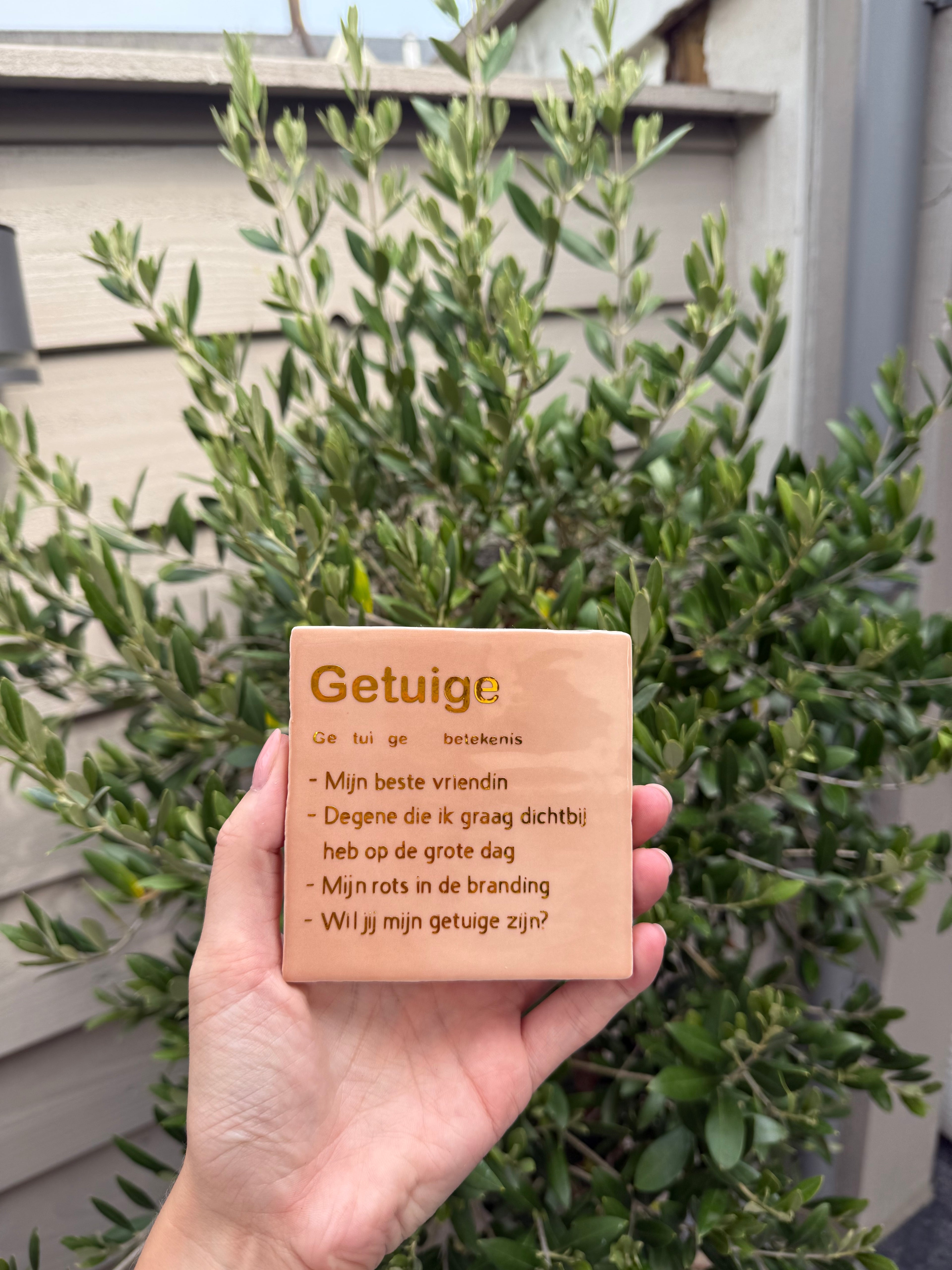 Tegeltje zelf samenstellen