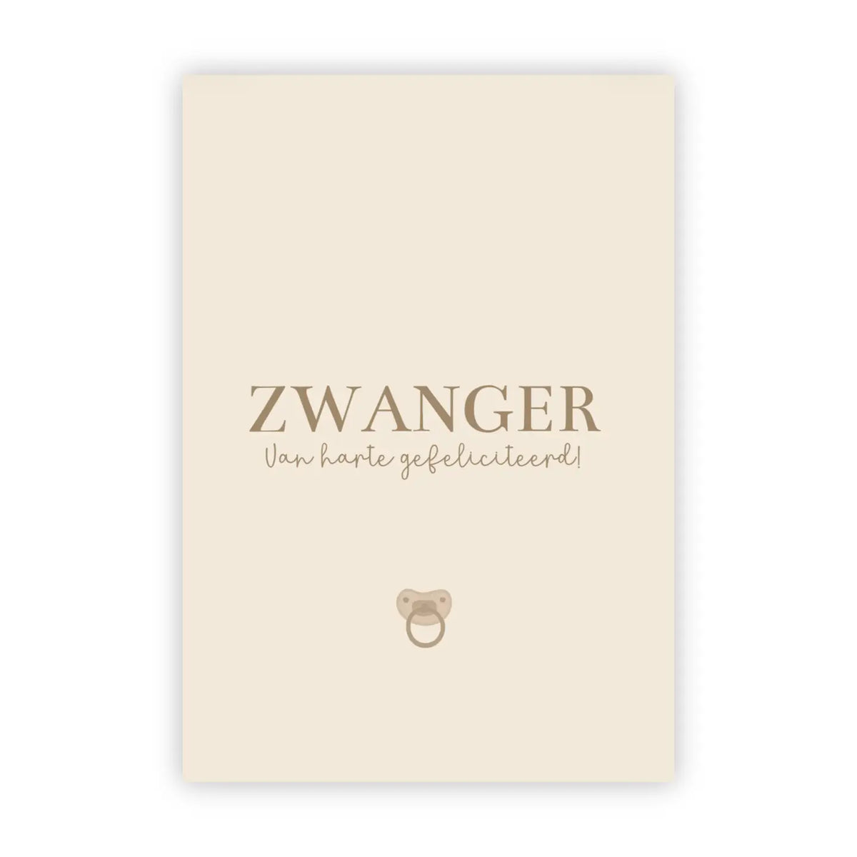 Wenskaart Zwanger