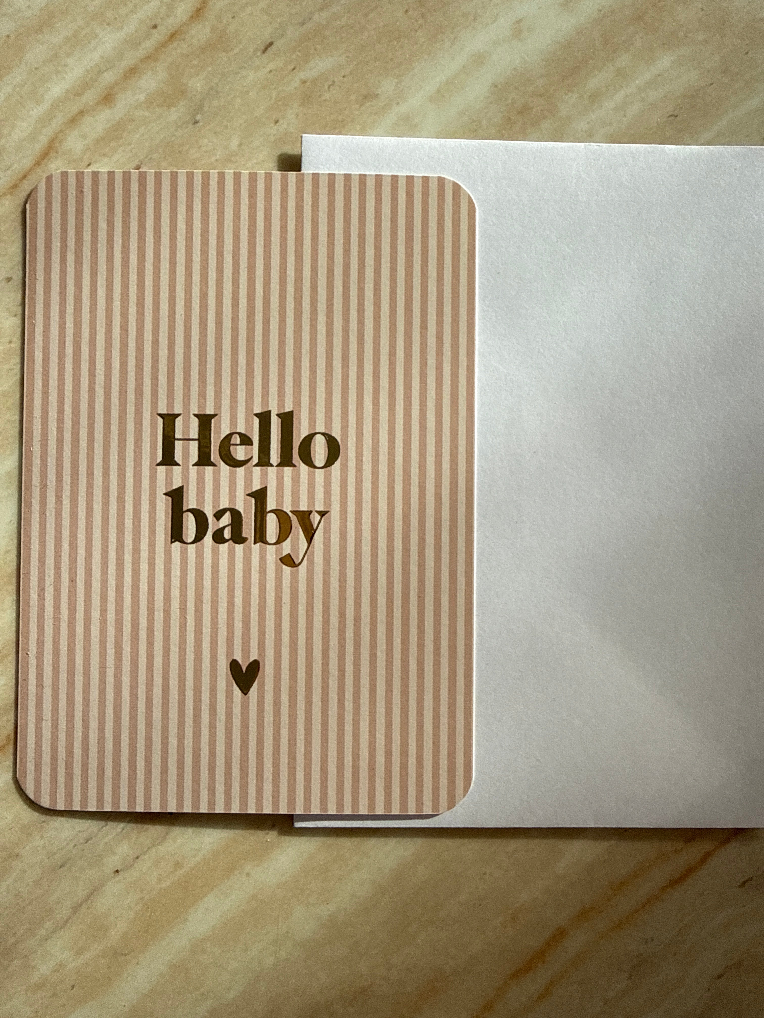 Wenskaart Hello baby