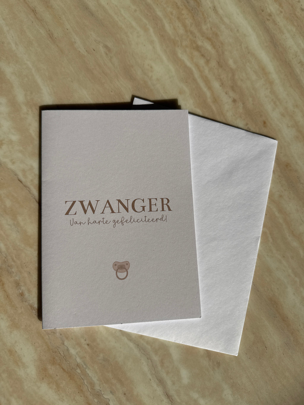 Wenskaart Zwanger
