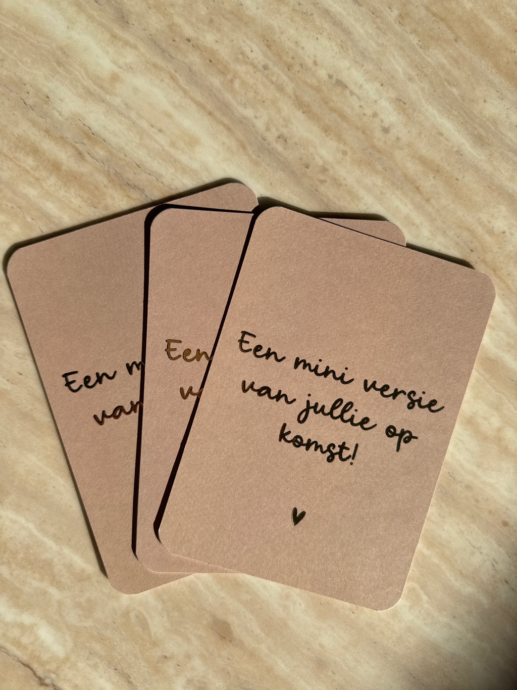 Wenskaart miniversie