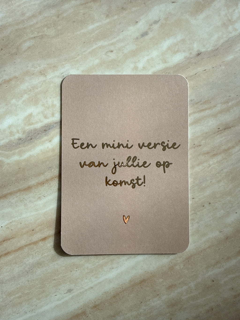 Wenskaart miniversie