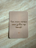 Wenskaart miniversie