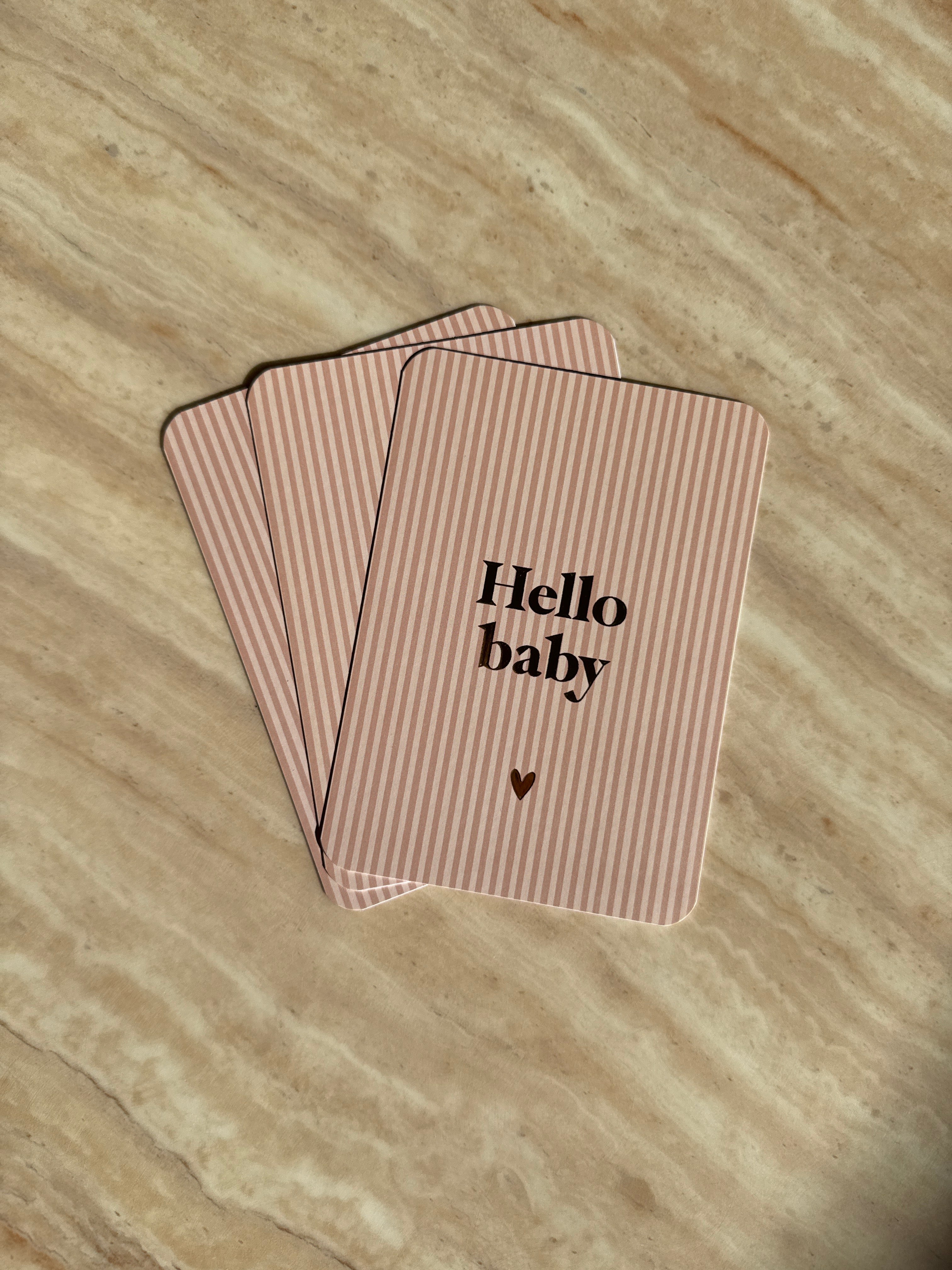 Wenskaart Hello baby