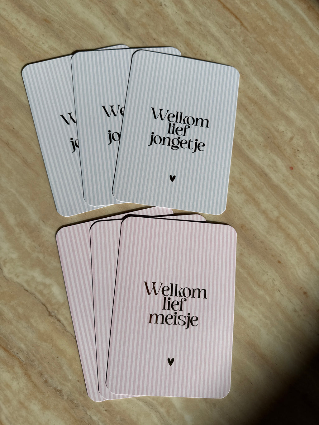 Wenskaart welkom lief