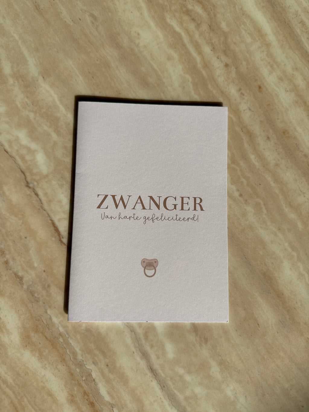 Wenskaart Zwanger