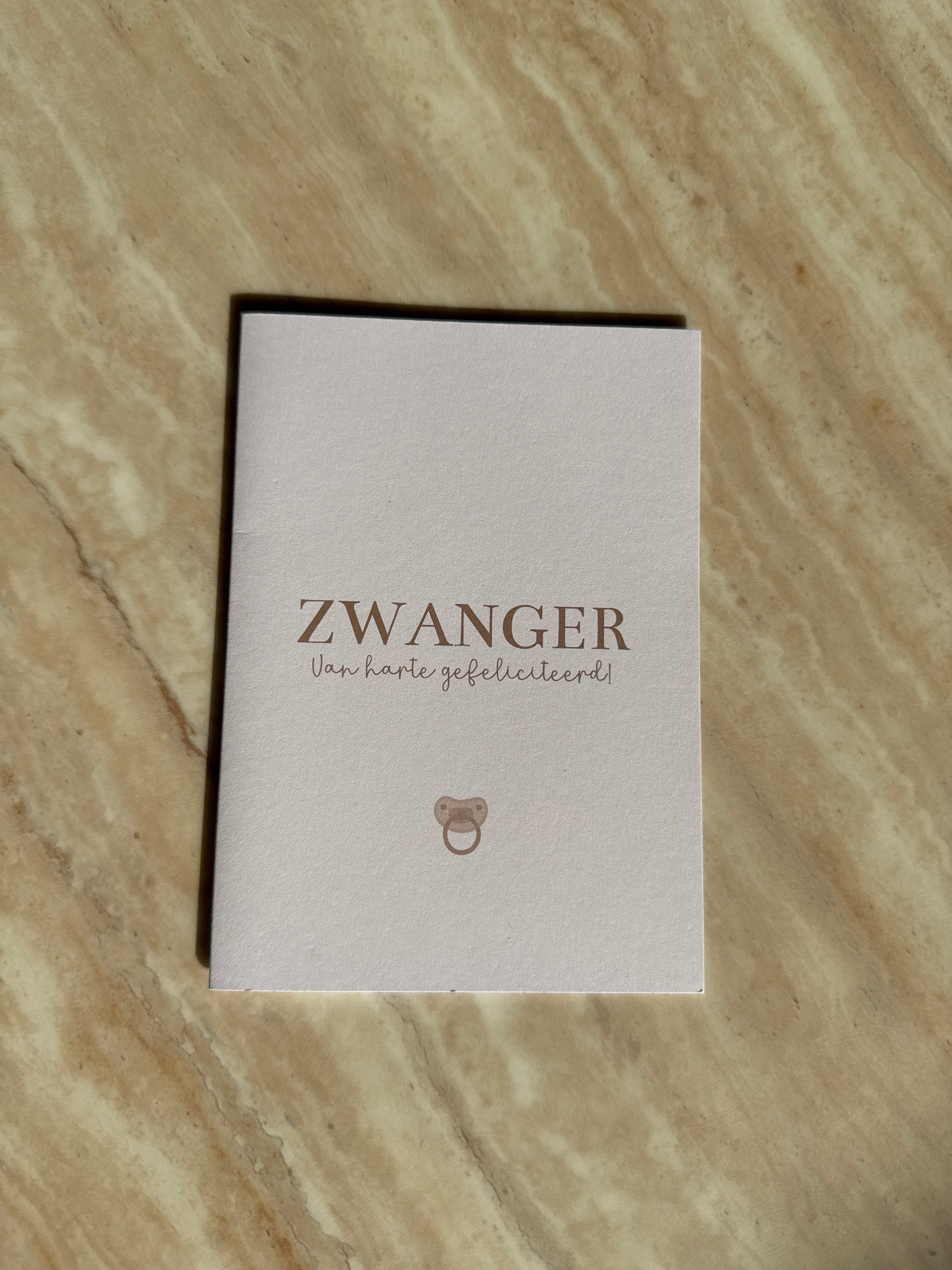 Wenskaart Zwanger