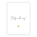 Wenskaart Baby on the way
