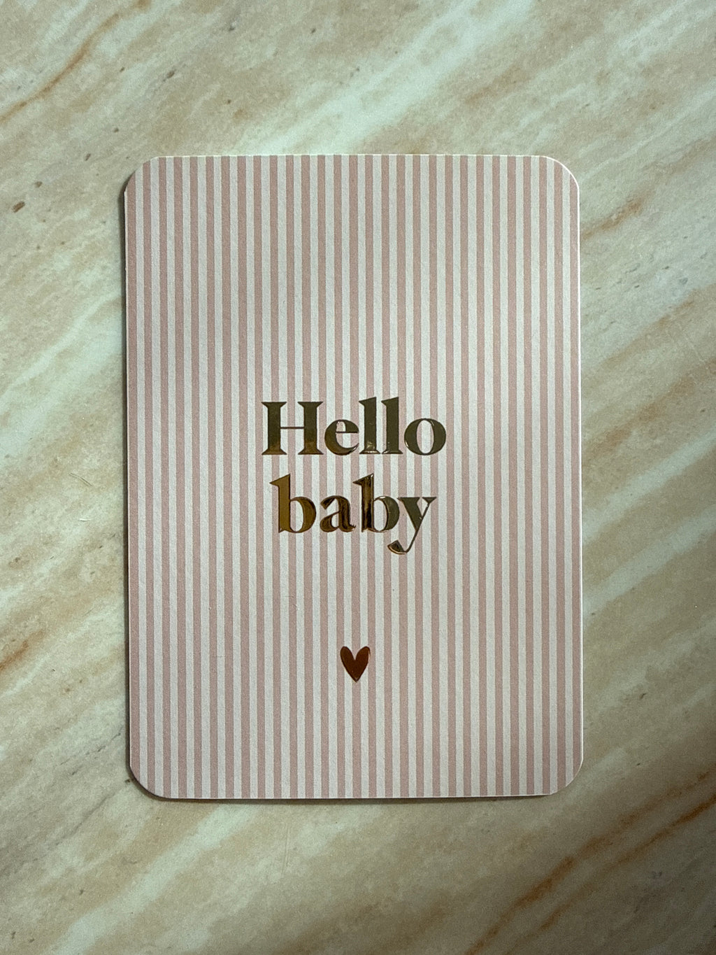 Wenskaart Hello baby