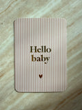 Wenskaart Hello baby