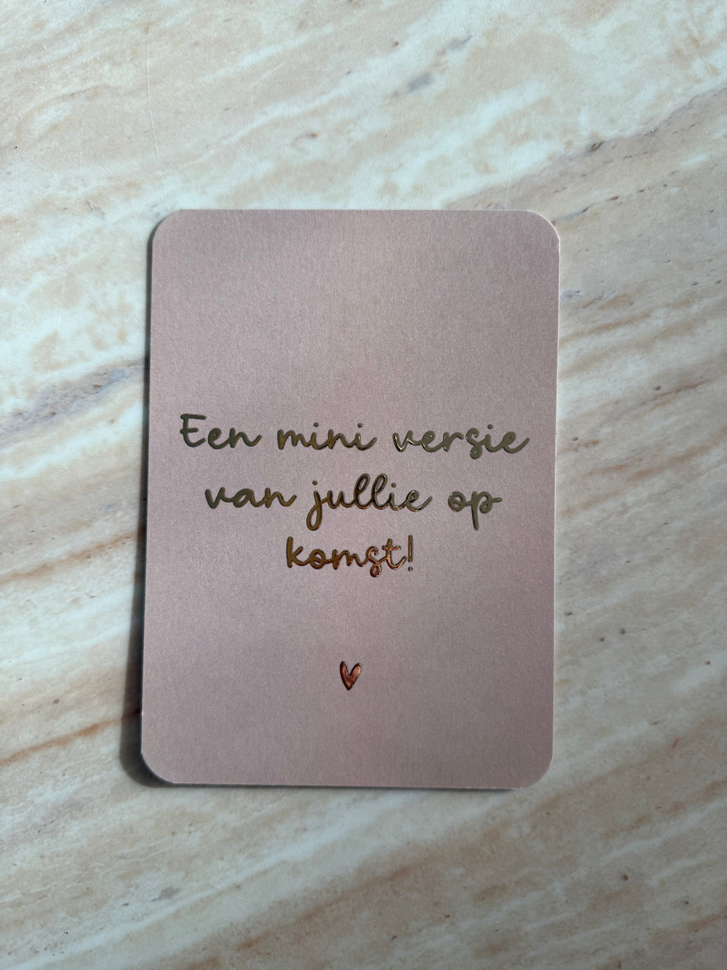 Wenskaart miniversie