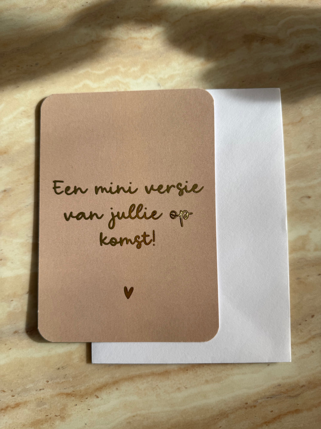 Wenskaart miniversie